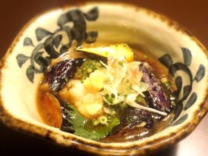 秋ナスの揚げ浸し